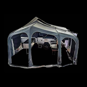 Carpa de toldo grande personalizada para coche, fabricada a medida con material duradero, opción personalizada para glamping en <span class=keywords><strong>Australia</strong></span> - Product Image 2
