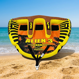 Bâche en nylon 840D GSO Brand <span class=keywords><strong>ALIEN</strong></span> 3 avec revêtement PVC pour tube gonflable tractable, ski nautique, surf, 1 à 4 personnes, 100-500 kg, garantie 6 mois - Product Image 1