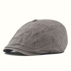 Wholesale Fashion Solid Color <b>Plain</b> Newsboy Ivy <b>Cap</b> Washed - Product Image 5