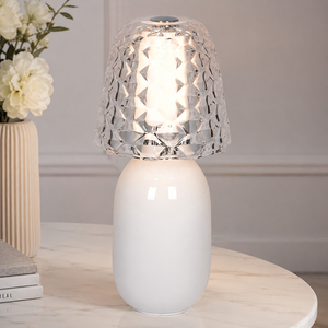 French Luxury Candy Style Rechargeable Control <b>Touch</b> Table Lamp Portable <b>LED</b> Night <b>Light</b> Bedside Lamp for Bedroom Hotel OEM ODM - Product Image 1