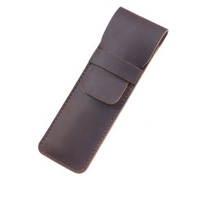 Étui à stylo en cuir individuel, pochette de rangement de qualité supérieure pour l'organisation et la protection, cadeaux promotionnels personnalisés - Product Image 6