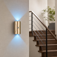 Lampe murale LED en acrylique pour ambiance romantique et gaming, 16 couleurs, télécommande/sensorielle, intensité réglable, alimentation USB/piles