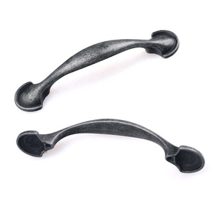 Classique Style Fleur Forme Anti Rouille Vintage Poignée De Porte <span class=keywords><strong>En</strong></span> <span class=keywords><strong>Fer</strong></span> - Product Image 4