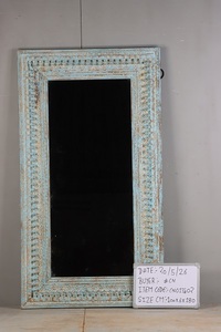 Premium Solid Wood Wall <b>Mirror</b> with Antique Inspired Vintage Frame and Durable Wooden Craftsmanship for Luxury Home Decor - Product Image 2
