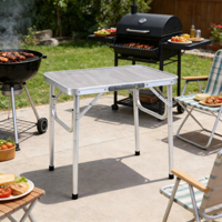 Table pliante ultra légère en alliage d'aluminium, décontractée, pour le camping, le pique-nique, le style moderne, portable, pliable, pour l'extérieur, mobilier de parc