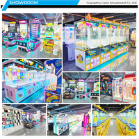 Leon Capsule World Crane Machine Game Jeu basé sur les compétences Amusement à pièces Machine à griffes en métal et en plastique Capacité primée