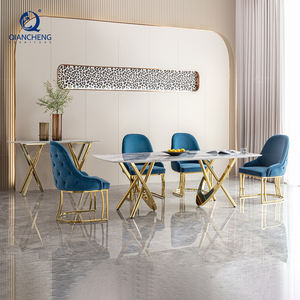QIANCHENG chaise <span class=keywords><strong>de</strong></span> <span class=keywords><strong>luxe</strong></span> meubles européens occasionnellement chaises <span class=keywords><strong>de</strong></span> dîner léger <span class=keywords><strong>luxe</strong></span> vert émeraude événement salle à manger fauteuil - Product Image 3