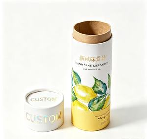 Custom Logo Paper Tube Cylinder Gift <b>Box</b>, Eco Round Paper Can Packaging for Perfume Essential Oil Cosmetic <b>Makeup</b> - Product Image 1