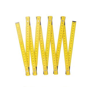 Règle pliante en bois échelle précise M 5 pliante 2M 10 lien à ressort pliant règle pliante en bois mesures métriques pour les charpentiers - Product Image 2