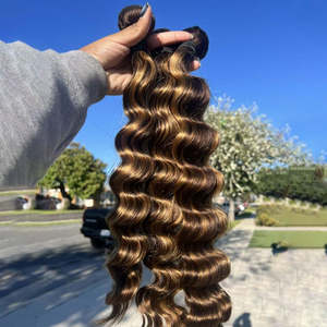 Paquetes de cabello humano virgen sin procesar real 100% Paquetes rizados birmanos crudos alineados con cutícula Coser en extensiones de tejido - Product Image 2