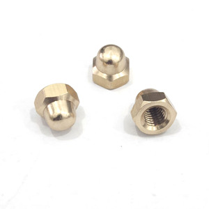 Tuercas Ciegas de Cobre Chapado en Oro Hechas a Medida, M4, Cabeza Hexagonal, Orificio Ciego, Tamaño de Rosca Métrica Personalizable - Product Image 4
