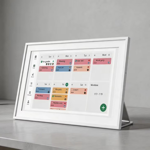 Calendario Digital Inteligente y Tablero Familiar sin Suscripción, Planificador <span class=keywords><strong>de</strong></span> Pared con Pantalla Táctil para el Sistema Familiar - Tabla <span class=keywords><strong>de</strong></span> Tareas, Planificador <span class=keywords><strong>de</strong></span> Comidas - Product Image 1