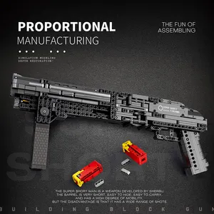 Конструктор Reobrix 77002, игрушки, военные пистолеты lego, оружие «сделай сам», пистолеты, военный пистолет для модели, блоки, игрушки для строительства