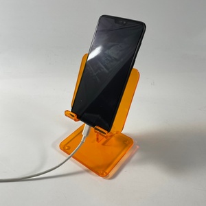 Soporte Plegable para Teléfono de Acrílico Naranja en Oferta, Servicio de Logotipo Personalizado para Uso Doméstico - Product Image 1