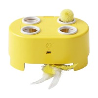 Nouveau jouet électrique pour chat en forme de fromage – Boîte magique durable résistante aux morsures – Jeu interactif auto-amusant anti-ennui