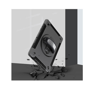 360 °   Custodia Robusta per <span class=keywords><strong>Tablet</strong></span> <span class=keywords><strong>Samsung</strong></span> <span class=keywords><strong>Galaxy</strong></span> <span class=keywords><strong>A8</strong></span> 10.5 Pollici SM-X200 SM-X205 SM-X207 con Cinghia Regolabile e Flessibile - Product Image 4