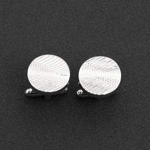 Boutons de manchette fantaisie en alliage métallique avec franges, pour costume et chemise, bijoux cadeau, argent et or, pour fête et mariage - Product Image 5