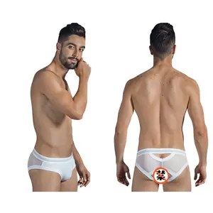 Sexy-meets-sporty cutout design Smooth microfiber gay men's jockstrap underwear for sale