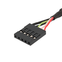 Usine interne 5 broches USB IDC carte mère en-tête femelle à femelle 18 pouces câble d'extension