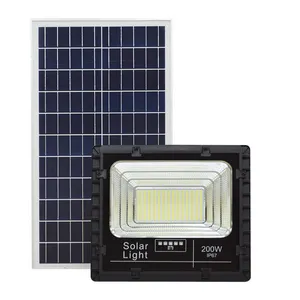 防抱死制动系统独立太阳能庭院灯防水IP67发光二极管户外太阳能壁灯100w 200w 300w 500w 3年保修