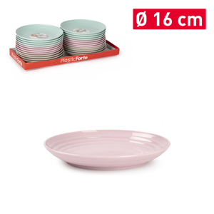 PlasticForte Piatti Classici 16 Cm Colori Assortiti Durevoli Riutilizzabili per Uso Domestico - Product Image 1
