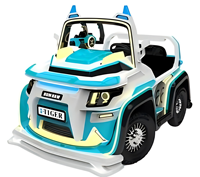 Manège pour enfants sur le thème de la voiture de police, machine à bascule à monnayeur, balançoire pour enfants, équipement de jeu commercial pour aire de jeux