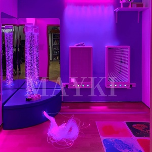 Attrezzatura per il divertimento al coperto illuminazione a Led per terapia autistica tubo a bolle d'acqua angolo divano per altri giocattoli educativi - Product Image 2