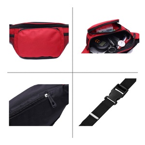 Sac banane unisexe en polyester avec logo personnalisé, sac de course bandoulière, sac de poitrine sport multifonctionnel, sac de taille étanche et robuste - Product Image 5