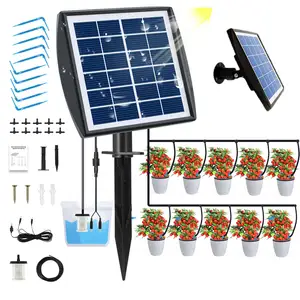 Riego de plantas <span class=keywords><strong>Controlador</strong></span> inteligente Invernadero Auto Micro Kits de goteo Sistema de goteo solar Riego hidropónico de jardín - Product Image 1