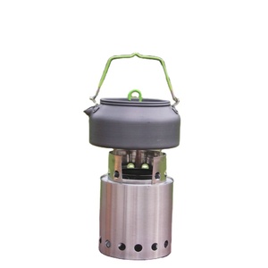 Poêle à granulés pliable portable SRDWOS <span class=keywords><strong>de</strong></span> haute qualité en acier inoxydable, écologique, pour le camping et la survie - Product Image 1