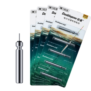 Batteria cilindrica agli ioni di litio Doublepow ad alta capacità 25mAh 3V certificata CE/RoHS, 4000 cicli, per galleggianti elettronici da pesca - Product Image 4