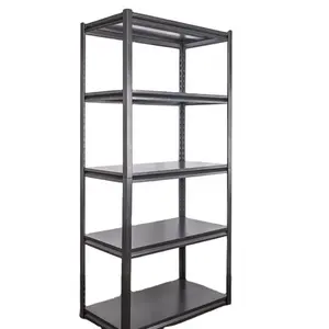 Heavy Duty Kitchen Office Warehouse Utility Black Garage Storage Shelves