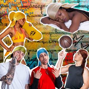 Usine Vente en Gros Durags et Turbans en Velours de Luxe, Doux à Longue Queue, Bandanas Hip-Hop Respirants pour Utilisation en Extérieur - Product Image 6