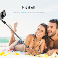 TOKQI-Q03 Selfie-Stick in 1 Ausziehbares Stativ Live-Übertragung Telefon Kabellose Fernbedienung Telefonstativ