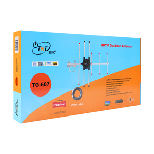 <span class=keywords><strong>Antenne</strong></span> <span class=keywords><strong>TV</strong></span> <span class=keywords><strong>extérieure</strong></span> TNTSTAR TG-607 New Tengo à gain élevé <span class=keywords><strong>UHF</strong></span> <span class=keywords><strong>VHF</strong></span> Yagi - Product Image 1