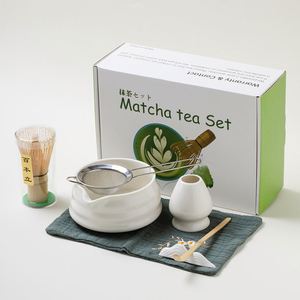 Juego de Regalo de 5 Tazas de Cerámica Ecológicas Color Verde Mate Chino Personalizadas, Duraderas, para Café y Té - Product Image 1