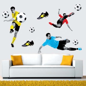 Hot New Creative 3D DIY <span class=keywords><strong>Sport</strong></span> adesivi da parete tridimensionale basket fuoco decalcomanie moderno decorativo pittura murale - Product Image 6