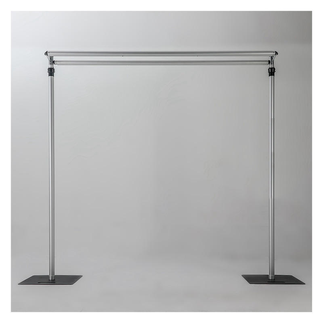 10x10Ft Double Crossbar Pipe and Drape Kit Heavy Duty Adjustable Backdrop Stand Aluminum Backdrop Stand Wedding Decor