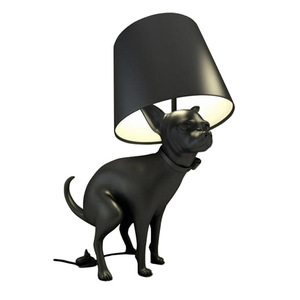 Polyresin Arts lampada da terra luce in piedi animale verticale grande <span class=keywords><strong>cane</strong></span> <span class=keywords><strong>con</strong></span> lampade luci moderne - Product Image 5