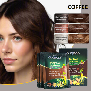 แชมพูย้อมผมสีดำถาวรผมขาวเทาพร้อมผ้าคลุมสมุนไพรออร์แกนิค - Product Image 5