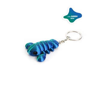 Porte-clés en plastique coloré imprimé en 3D Feeron, animaux dinosaures, cadeaux flexibles pour garçons, livraison emballée en 2 à 7 jours - Product Image 2