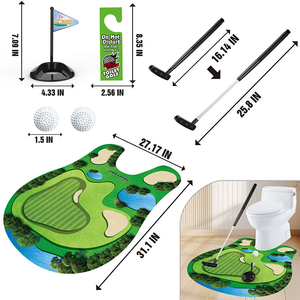 Ensemble de mini-<span class=keywords><strong>golf</strong></span> en plastique le plus vendu, jouet de loisirs sportifs inspiré de la scène du <span class=keywords><strong>golf</strong></span> aux toilettes, pour divertir ses amis - Product Image 2