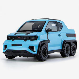 Wuling Hongguang-mini camioneta de aleación para niños, coche de simulación, modelo de coche de metal, coche de juguete, 1:18 - Product Image 4