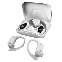 Vente en gros OWS Écouteurs BTS à conduction osseuse Alimenté par LED Affichage de la puissance réelle Oreille Suspendue TWS Casque sans suppression de bruit