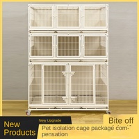 Cage d'isolement d'embarquement pour animalerie Cage pour chien Présentoir pour chat Cage d'intérieur pour chien en métal Chenil pour chien d'accueil