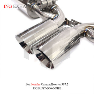 Sistema de Escape de Acero Inoxidable Valvetronic Catback con Doble Salida para <span class=keywords><strong>Porsche</strong></span> <span class=keywords><strong>Cayman</strong></span>/Boxster 987.2, Directo de Fábrica ING - Product Image 6