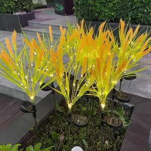 Lampes solaires à piquet en forme de blé, LED, décoration de jardin extérieure, résistantes à l'eau, autoportantes, garantie de 3 ans - Product Image 3