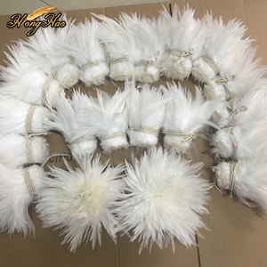 Bán Buôn 10-15Cm Trắng Dậu Nhuộm Yên Ngựa Hackle Xâu Lông Fly Buộc Câu Cá Carnival Quần Áo Trang Trí Phụ Kiện - Product Image 6