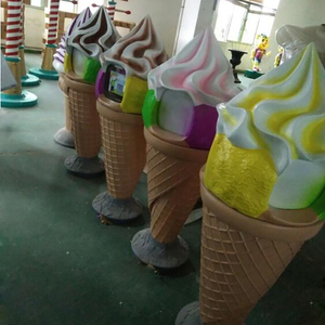 Décoration <span class=keywords><strong>de</strong></span> magasin / Poubelle en fibre <span class=keywords><strong>de</strong></span> verre en forme <span class=keywords><strong>de</strong></span> cornet <span class=keywords><strong>de</strong></span> glace, décoration publicitaire, décorations <span class=keywords><strong>de</strong></span> cornets <span class=keywords><strong>de</strong></span> glace - Product Image 6