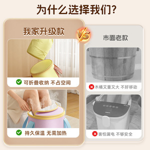 Txdisoo Foldable Foot Bath Bucket Deep Heating Portable Travel Use Adult Comfortable - Product Image 4